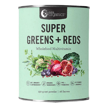 Nutra Organics Super Greens and Reds 150g